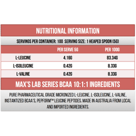 BCAA 10:1:1 - Max's Lab Series