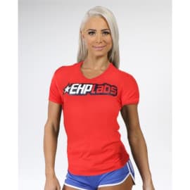 Women red tee-shirt by EHP Labs