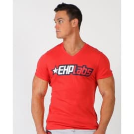 Men's Red T-shirt by EHP Labs front