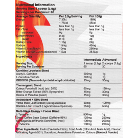 Fireball Fat Burner 60 serves by Red Dragon Panel