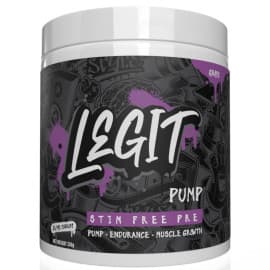 Legit Pump Non-Stim Pre by Legit Supps - Grape Flavour