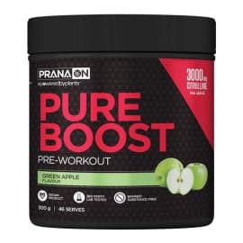 NEW Pure Boost Pre Workout by Prana ON: Green apple